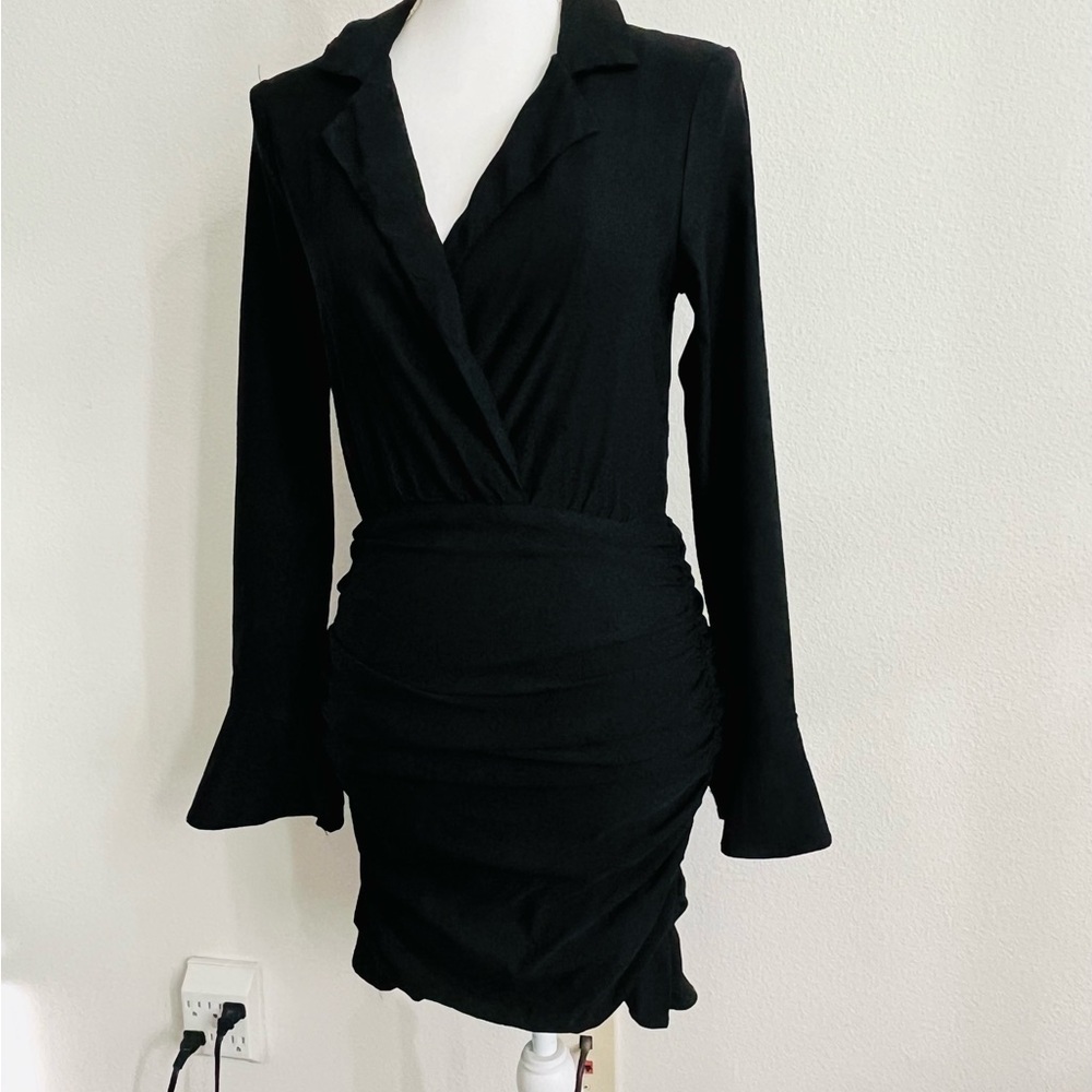 Fashion Nova Black Long Sleeve Dress